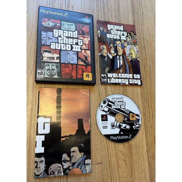 Grand Theft Auto 3 (Playstation 2 )PS2, CIB, Complete /w Map Excellent, TESTED - Picture 1 of 6